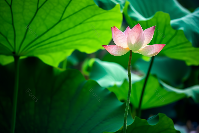 宁静夏日含苞待放的荷花,高清,摄影图,摄影图片,图片大全,摄影图免费下载